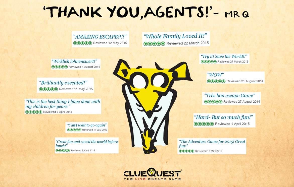 Thank you agents, reviews